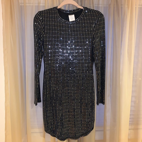 B Darlin Dresses & Skirts - NWOT Black Sequined Bodycon Dress